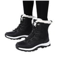 thumbnail image 5 of YLYL Womens Snow Boots Fur Lined Lace up Comfortable Anti-Slip Winter Mid-Calf Boots, 5 of 9