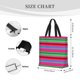 thumbnail image 3 of Easygdp Colorful Mexican Stripes Bolsa Tote para Mujer, Bolso de Hombro para Trabajo, Playa, Viajes, Compras y Supermercado, 3 of 7