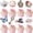 Design 1, variant on 40-Pack Whimsical Tea Party Cupcake Toppers - Vintage Storybook Theme Cake Picks with Key, Rabbit, Butterfly, and Flower Designs for Baby Shower and Birthday Party Decorations