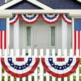 thumbnail image 5 of 4 Pack USA Pleated Fan Flag 1.5x3 Feet - American Bunting Half Fan Banner for 4th of July, Memorial Day, Independence Day Outdoor Patriotic Decor, 5 of 6