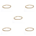 thumbnail image 1 of Sonducket Tobillera con cuentas de arroz coloridas, cadenas de tobillos duraderas simples, tobilleras elegantes bohemias multiusos hechas a mano delicadas siete 5piezas Sonducket CBP200866, 1 of 1