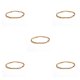 thumbnail image 1 of Qarigey Tobillera con cuentas de arroz coloridas, cadenas de tobillos duraderas simples, tobilleras elegantes bohemias multiusos hechas a mano delicadas siete 5piezas Qarigey CBP200866, 1 of 1
