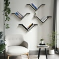 thumbnail image 2 of SUMGAR Book Shelf Wall Mounted Wood  Bookshelf Set of 2, Black Modern Decor Storage Floating Bookcase for Bedroom Living Room Children's Room Office, 2 of 8