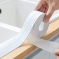thumbnail image 5 of Self Adhesive PVC Sealing Strip Tape for Bathroom Bath Toilet Kitchen Caulk Tape Waterproof Wall Sticker White Mold Proof Tapes, 5 of 7