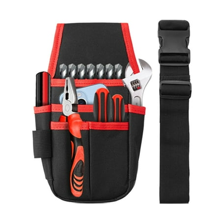 Multifunctional Storage Bag Waterproof Waist Pack Hardware Repair Tool Pocket Wrench Pliers Electrician Household Belt