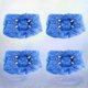 thumbnail image 2 of 100pcs Disposable Shoe Cover Dustproof Machine Shoe Cover Breathable Shoe Cover T Button Shoe Cover Machine Shoe Cover for Home Office Hotel Shop (Blu, 2 of 3