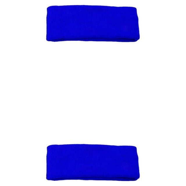 Sonducket Moda lazos para el cabello algodón sólido de cara diadema diadema cuidado de la piel diademas accesorios de baño para tenis Azul 2Conjunto
