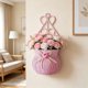 thumbnail image 4 of Plastic Vines Inspired Woven Wall Mounted Vases Flower Baskets And Pots That Require No Drilling Suitable For Decorating Living Rooms Gardens And Patios, 4 of 6