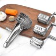 thumbnail image 3 of Stainless Steel Cheese Grater With 4 Drum Blades A, 3 of 3