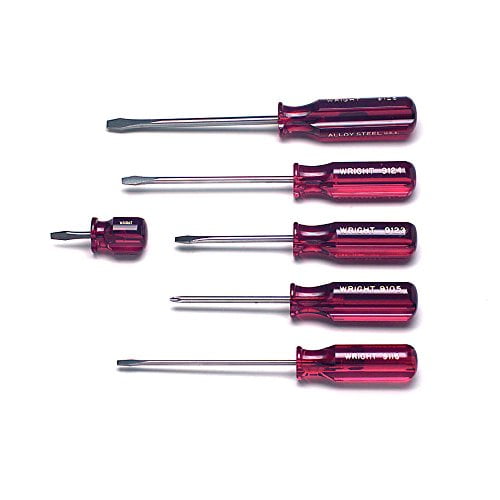 Wright Tool 9477 Screwdriver Set with Pouch (6-Piece)