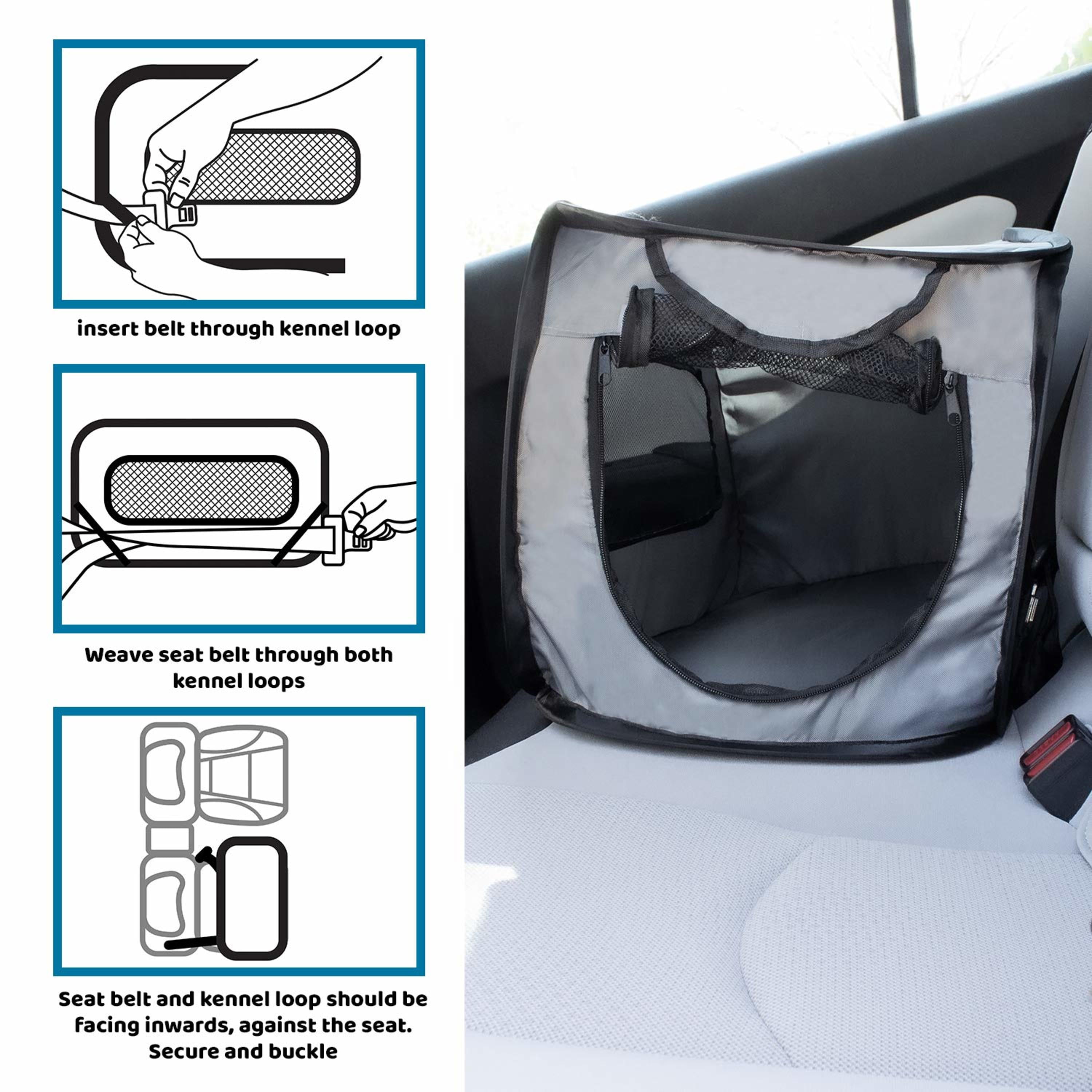 Downtown Pet Supply Pet Carriers for Cats and Dogs, Collapsible Dog Carrier, Giant