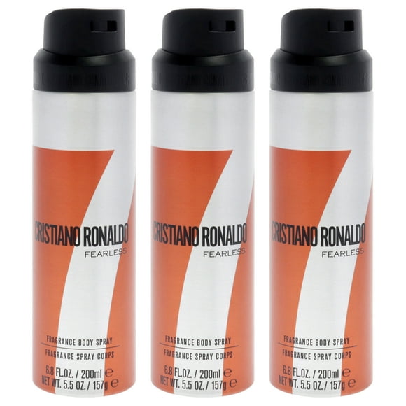 Perfume Cristiano Ronaldo Fearless Body Spray, 200 ml, paquete de 3