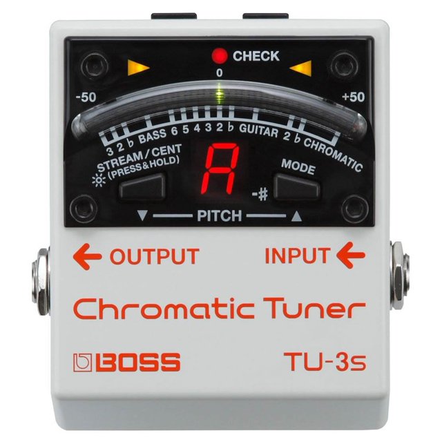 Boss TU-3S Compact Chromatic Guitar & Bass Pitch Tuner Pedal Stompbox Switch