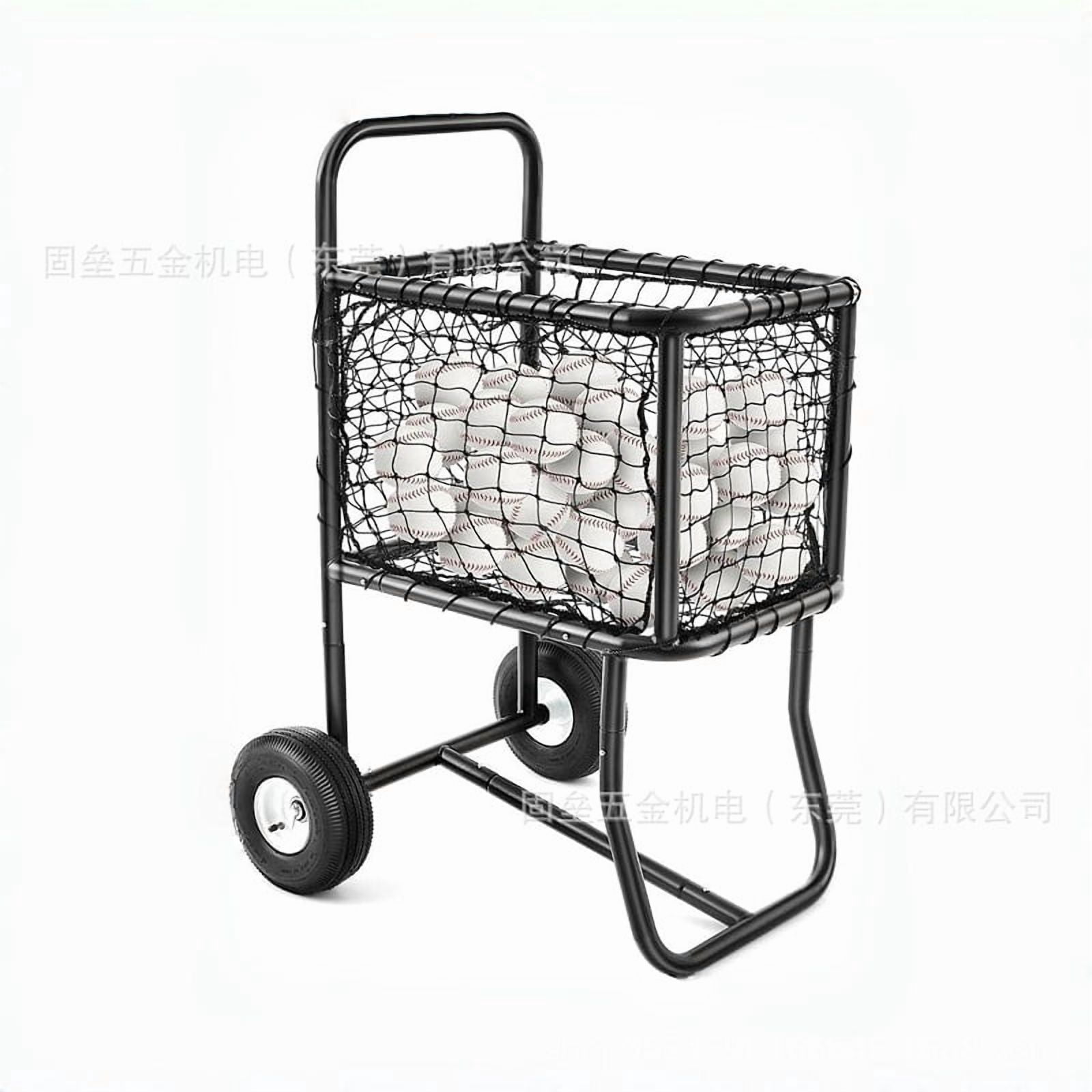 Btidfty Portable Tennis Ball Hopper with Wheels Holds Hundreds of Balls Tennis Ball Carry Cart Suitable for Softball Pickleball & Baseball