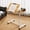Yellow, variant on TXRUME Adjustable Height Overbed Table, C-Shaped Mobile Rolling Laptop Desk with Wheels, Bedside Table for Bed & Sofa & Office, White Laptop Cart