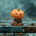 thumbnail image 1 of RKSTN Micro Landscape Resin Pumpkin Scarecrow, 1 of 8