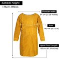 thumbnail image 4 of de soldadura Delantal impermeable de soldadura incorporado para soldar Cuero ignífugo Antisalpicaduras Accesorio de soldadura a prueba de calor Delantal de herramientas ignífugo Amarillo 105 cm LingWen 7024719693523, 4 of 4