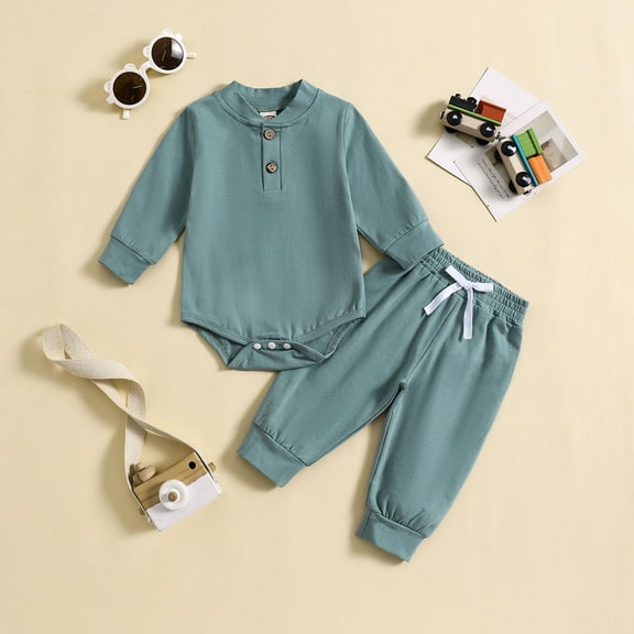 Hwmodou Baby Boy Clothes Toddler Boys Long Sleeve Solid T Shirt Shorts Child Kids 2Pc Set Outfits Clothes Party Wear For Baby Girls