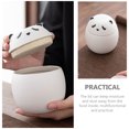 thumbnail image 4 of Tarro de té de cerámica, lata de cerámica, bote de té suelto, tarro de caramelo en forma de Panda, tarro de té sellado, 4 of 8