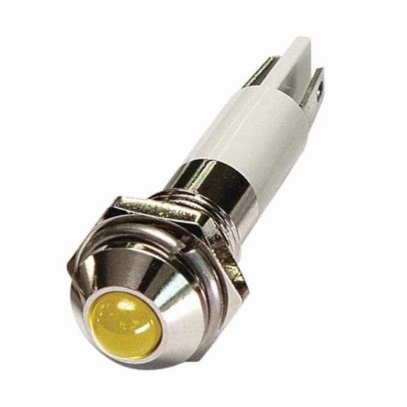 Manufacturer Varies Round Indicator Light,Yellow,120VAC 24M049