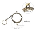 thumbnail image 2 of Uxcell Metal Purse Frames, 2" 5Pack Kiss Lock Clasp Frame for Coin Bag Sewing DIY, Bronze, 2 of 6