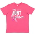 thumbnail image 3 of Inktastic Breast Cancer Awareness My Aunt is a Fighter Youth T-Shirt, 3 of 5