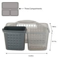 thumbnail image 4 of Bath Bliss 2 in 1 Plastic Portable Bath Tote Shower Caddy, Gray, 4 of 12