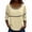 Beige@GC@, variant on CONZONE Women's Cotton Linen Tshirts 3/4 Sleeve T Shirts for Women Casual Crew Neck Solid Color Lightweight Tees Soft Cozy Tops