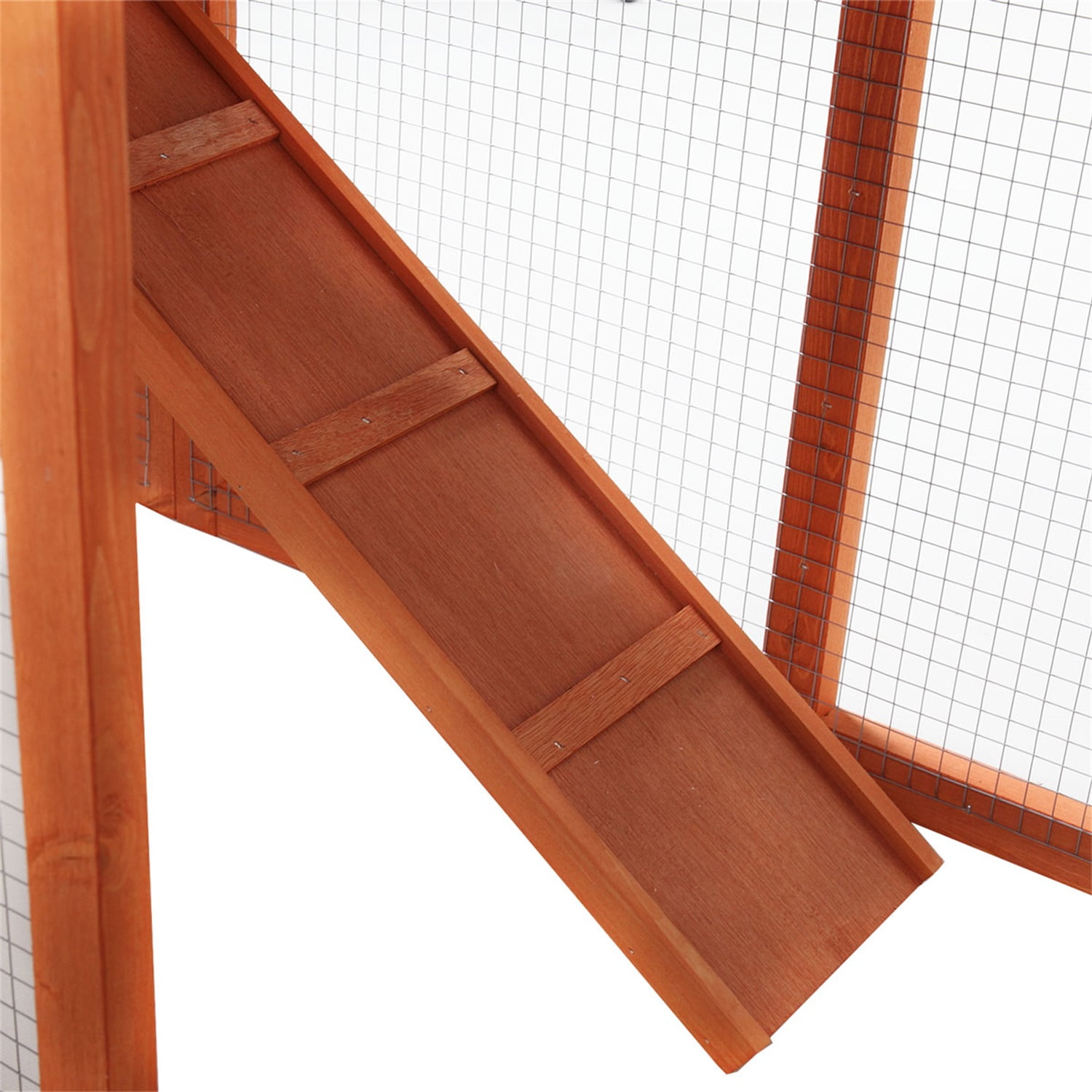 Pefilos 57" Wooden Rabbit Hutch Indoor and Outdoor Pet Bunny Cage, Bunny House a Waterproof Roof Chicken Coop, Orange Pefilos 57" Wooden Rabbit Hutch Indoor and Outdoor Pet Bunny Cage, Bunny House a Waterproof Roof Chicken Coop, Orange