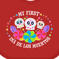 thumbnail image 4 of Inktastic My 1st DÃ­a De Los Muertos with Sugar Skulls and Flowers Boys or Girls Baby Bib, 4 of 4