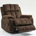 thumbnail image 2 of LEGAHOME Oversized Lift Recliner Chair with Heat & Massage, Fabric Lay Flat Recliner with Extended Footrest, Side Pockets, Cup Holders, USB Charging, Electric Power Sofa for Adults Seniors, Chocolate, 2 of 11