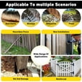 thumbnail image 5 of Datingday 6 Pack Fence Post Repair Kit,Thicker Fence Post Anchor Ground Spike,Black Heavy Duty Fence Post Repair Stakes,Fence Post Stakes for Repair Broken,Tilted Fence Post, 5 of 7
