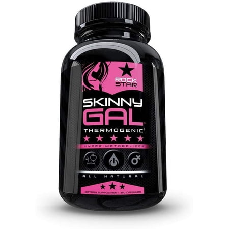 Rockstar Skinny Gal Weight Loss For Women, Diet Pills by Rockstar, Thermogenic Diet Pill and Fat Burner, Weight Loss Pills, 60 Veggie Caps