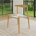 thumbnail image 6 of Pemberly Row Contemporary Wood Papercord Dining Chair in Natural, 6 of 6