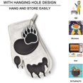 thumbnail image 2 of 1 Pair Cute Bear Claw Non-Slip Oven Gloves Silicone Non-Slip Design, Suitable for Cooking, Baking, Grilling, 2 of 5