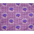 thumbnail image 4 of oneOone Tissu Polyester Lycra à Carreaux/feuilles & Imprimés Floraux Roses au Mètre 56 Pouces de Large, 4 of 4