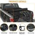 thumbnail image 3 of Nilight Soft Roll Up Truck Bed Cover Compatible with Ram 1500 2019 2020 2021 2022 2023 2024 2025 New Body Style,6.4ft, 3 of 7