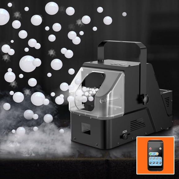 CCOCC Bubble Fog Machine,3-In-1 Bubble Fogger with Remote Control 450W Power,Durable Metal Housing,Colorful Bubbles/Fog Bubbles/Continuous Fog,Perfect for Stage Wedding Halloween Party