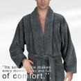 thumbnail image 5 of American Soft Linen Mens Bahrobe, Soft Absorbent Light Weight Cozy Fleece Robes for Men, 5 of 10
