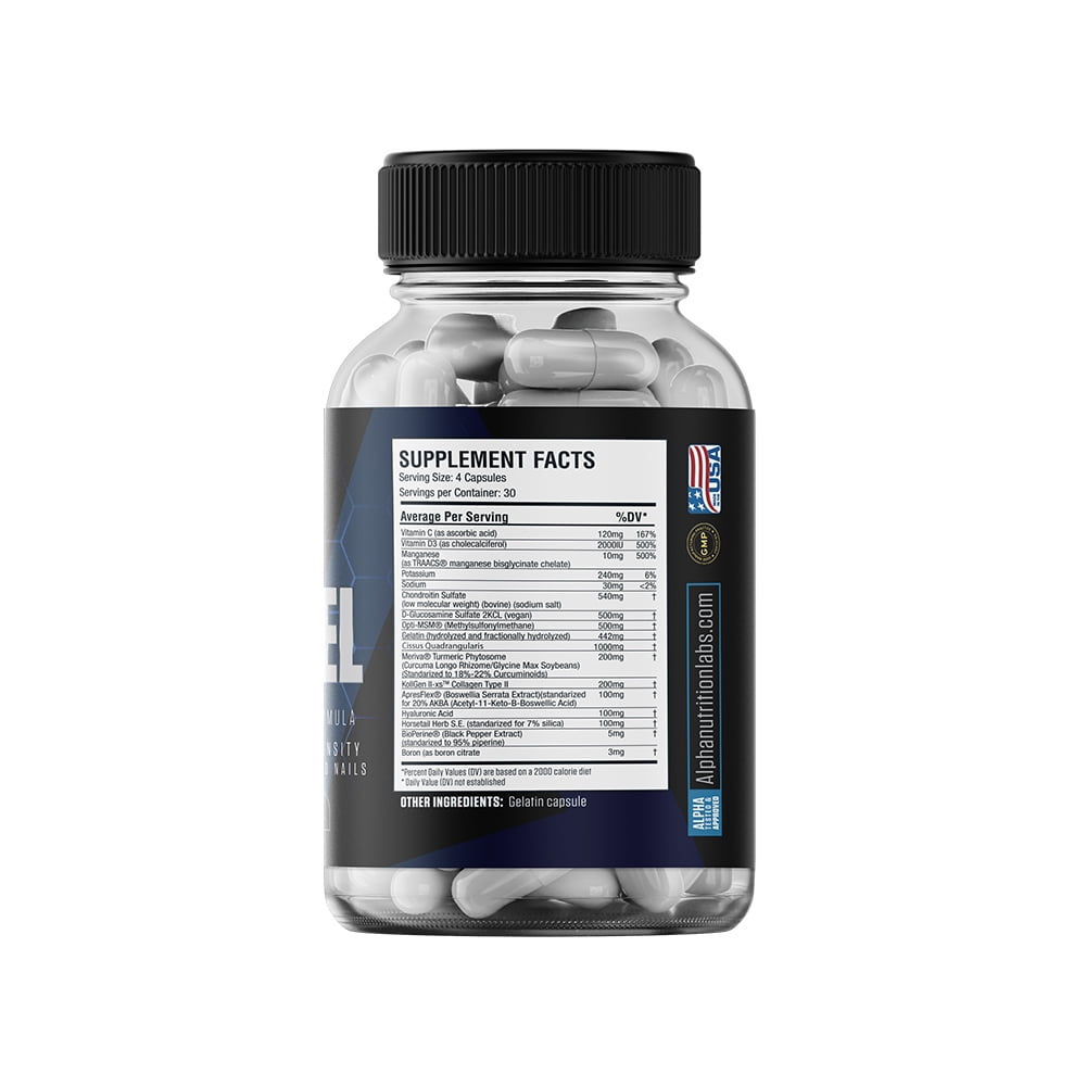 Flex Fuel – Joint Support, Hair, Skin & Nails, Cissus, Glucosamine, MSM & Collagen, Antioxidant Complex
