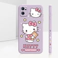 thumbnail image 1 of Liquid Silicone Case For Oppo Reno 9 8 7 7SE 6 5 4 4SE 3 Pro Plus 4G 5G Cover Anime Cute Hello Kitty Colour Fundas Cqoues Shell LXY, 1 of 7