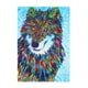 thumbnail image 3 of Kit de dibujo de diamantes en forma especial 5D por número, imagen de diamantes de imitación de animales para Lobo, 3 of 9