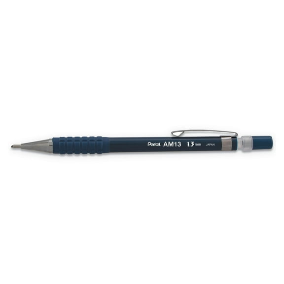 Sharp Mechanical Pencil 1.3 mm, HB 2.5, Black Lead, Blue Barrel