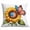 B, variant on Tyidzon Sunflower Pillow Covers 4th of July Decorations Flax Pillow Case Outdoor Sofa Couch Farmhouse Home Decor, 18x18 Inch