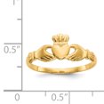 thumbnail image 2 of 14K Yellow Gold Claddagh Ring, 2 of 2