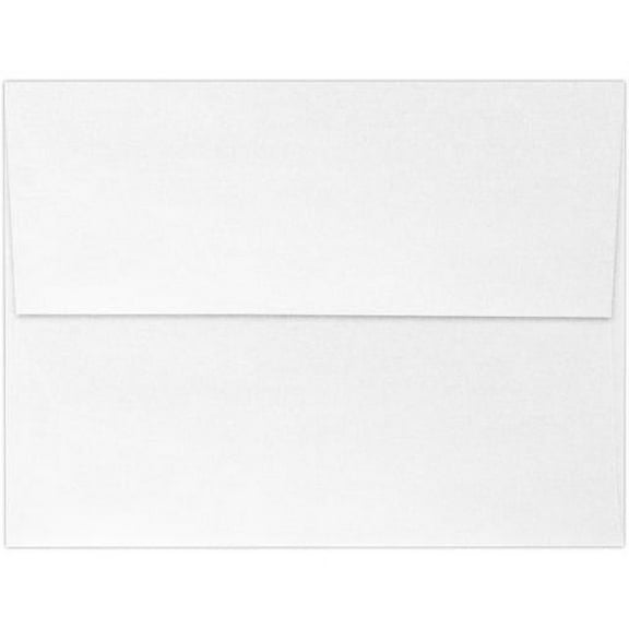 LUXPaper A6 Peel & Press Invitation Envelopes, 4 3/4 x 6 1/2, 80lb. Crystal White Metallic, 500 Pack