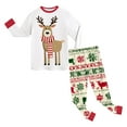 thumbnail image 5 of Caqnni Childrens Christmas Set Little Boy Girls Child Pajamas Sets Cotton Toddler Pjs Long Sleeve Pyjamas Christmas Snowman Sleepwear Xmas Jammies(8-9 Years,Red), 5 of 8