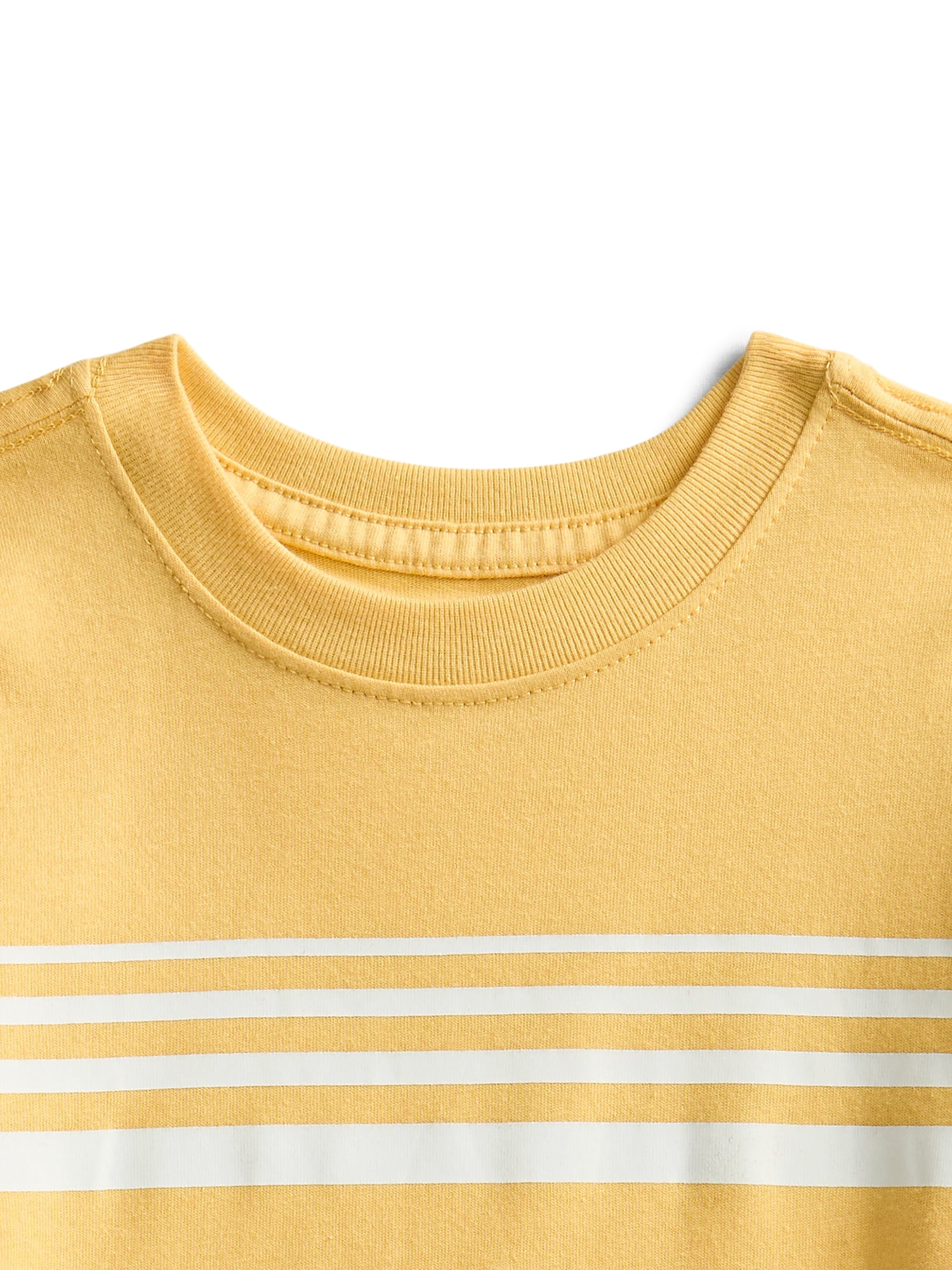 Wonder Nation Toddler Boys Short Sleeve Chest Stripe T-Shirt, Sizes 18M-5T