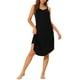 thumbnail image 1 of Vestido de pijama de lounge para mujeres INSPIRE CHIC, ropa de dormir, vestido de noche, tirantes de espagueti, camisón, negro, 1 of 6