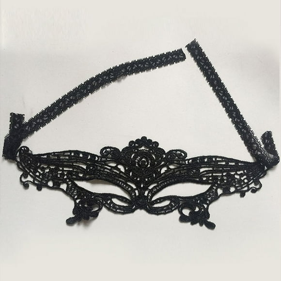 Halloween Eye Mask Sexy Lace Venetian Masquerade Ball Party Black Lace Mask; Women Fancy Dress Costume